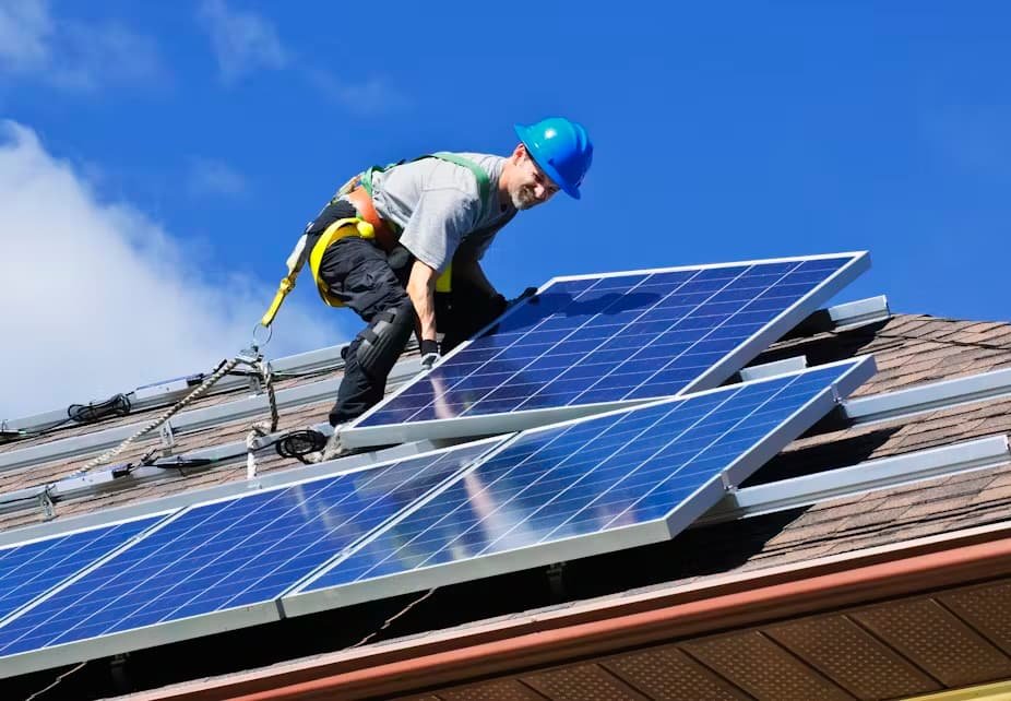 Rooftop-solar-setup